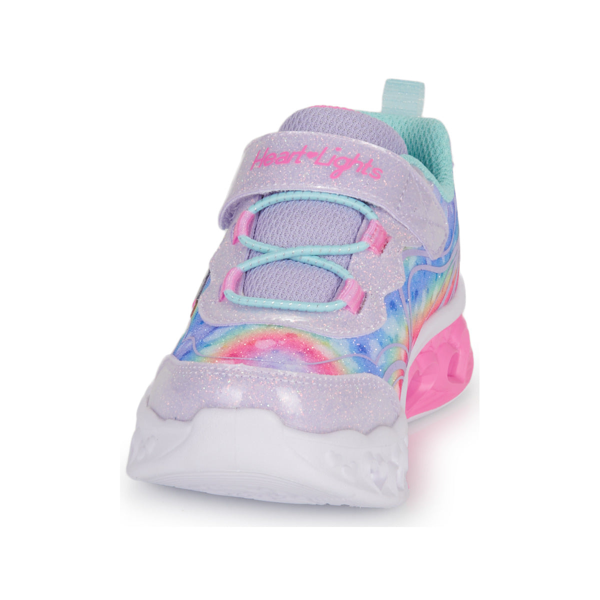 Scarpe bambini ragazza Skechers FLUTTER HEART LIGHTS Argento