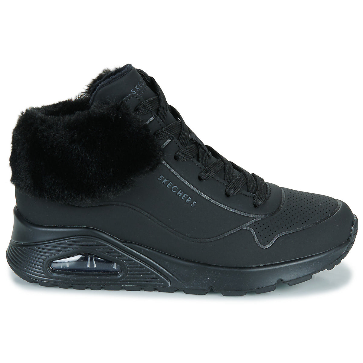 Scarpe bambini ragazza Skechers UNO Nero