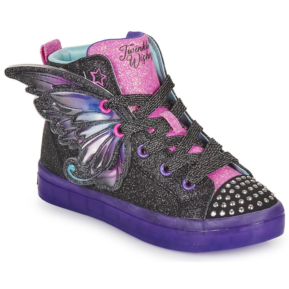 Scarpe bambini ragazza Skechers TWI-LITES 2.0 Nero