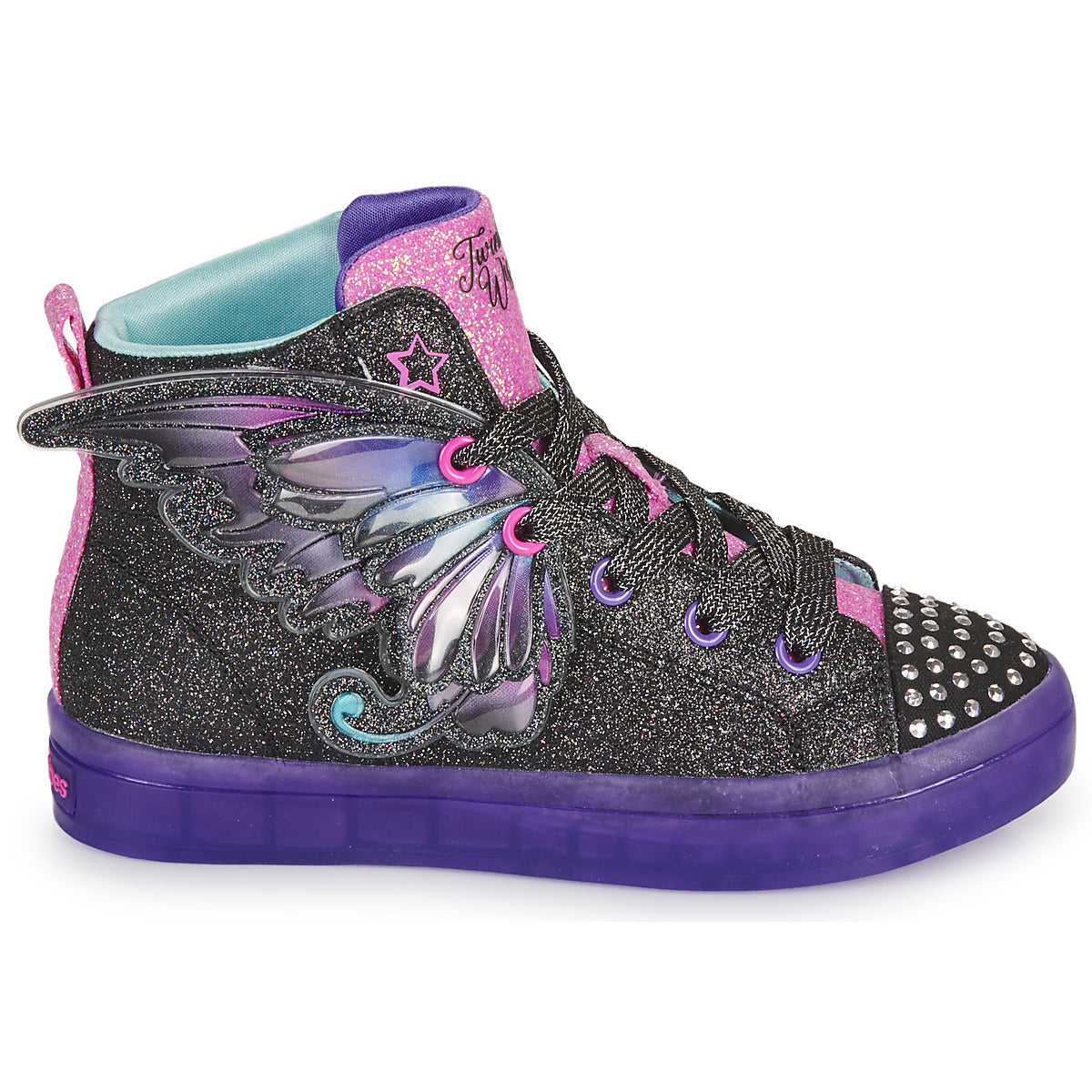 Scarpe bambini ragazza Skechers TWI-LITES 2.0 Nero