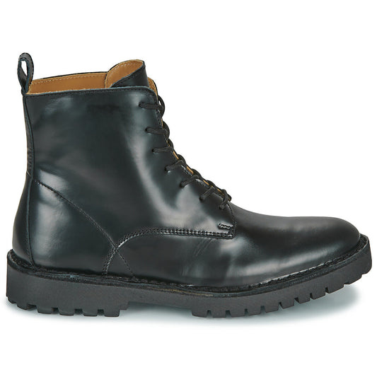 Stivaletti Uomo Selected SLHRICKY LEATHER LACE-UP BOOT Nero