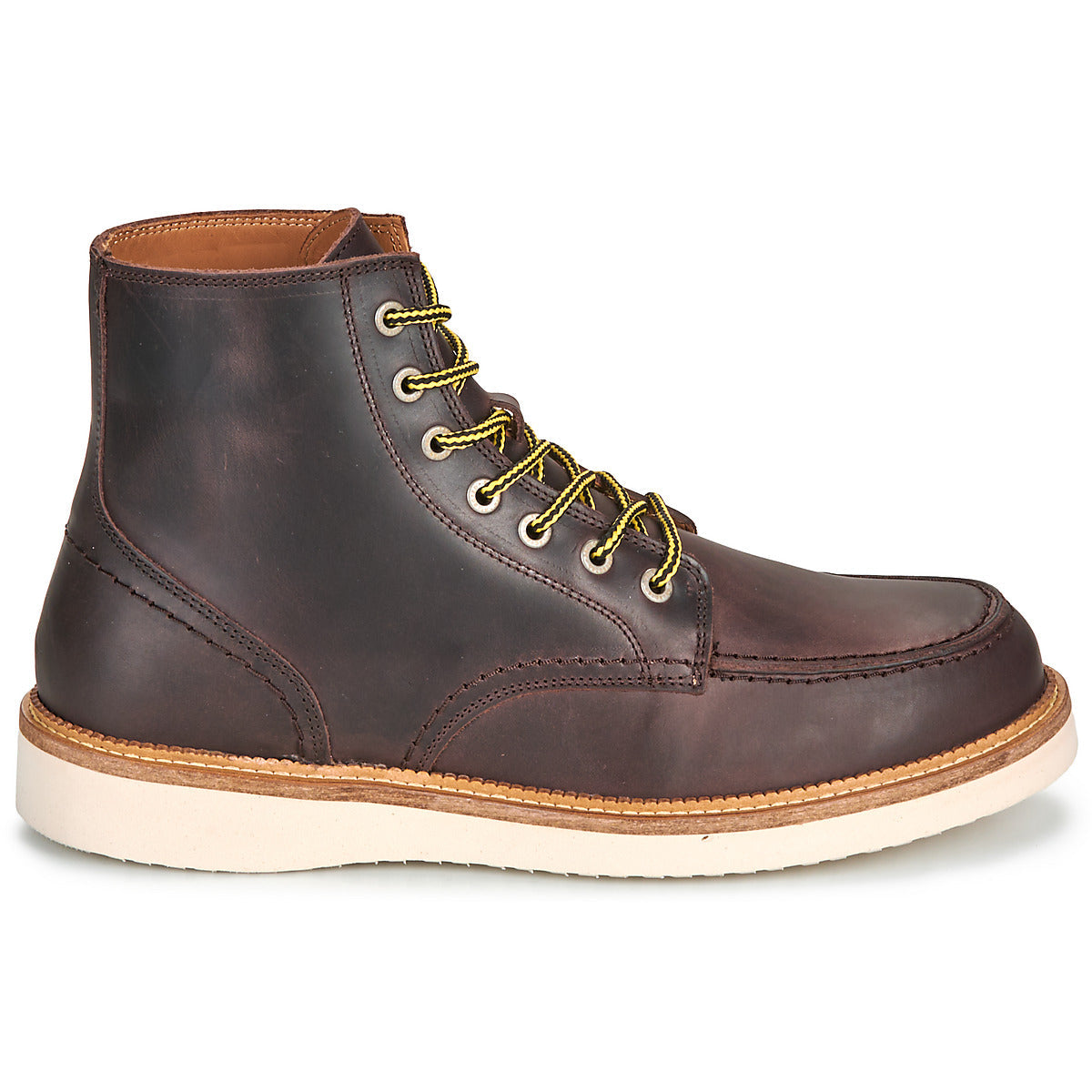 Stivaletti Uomo Selected SLHTEO NEW LEATHER MOC-TOE BOOT Marrone