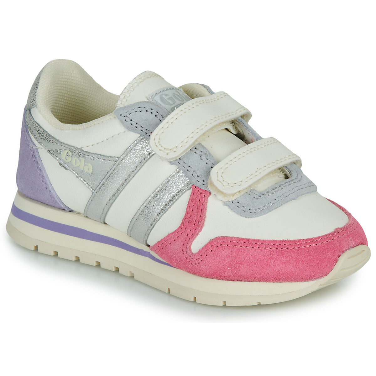 Scarpe bambini ragazza Gola Daytona Quadrant Strap Beige
