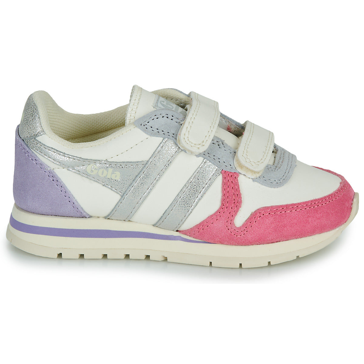 Scarpe bambini ragazza Gola Daytona Quadrant Strap Beige