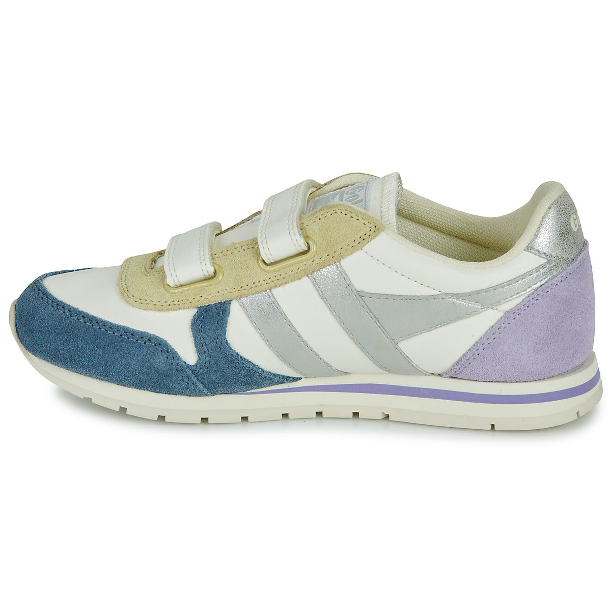 Scarpe bambini ragazza Gola Daytona Quadrant Strap Beige