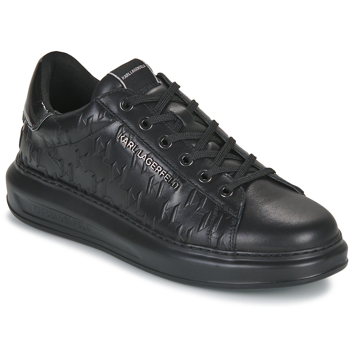 Sneakers Uomo Karl Lagerfeld  KAPRI MENS Monogram Emboss Lo Lace  Nero