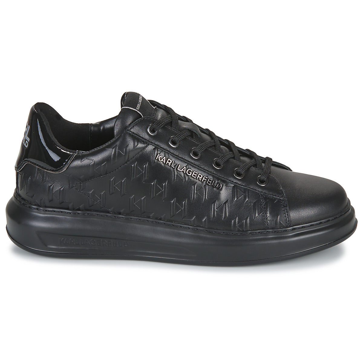 Sneakers Uomo Karl Lagerfeld  KAPRI MENS Monogram Emboss Lo Lace  Nero