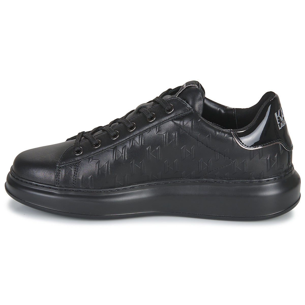 Sneakers Uomo Karl Lagerfeld  KAPRI MENS Monogram Emboss Lo Lace  Nero