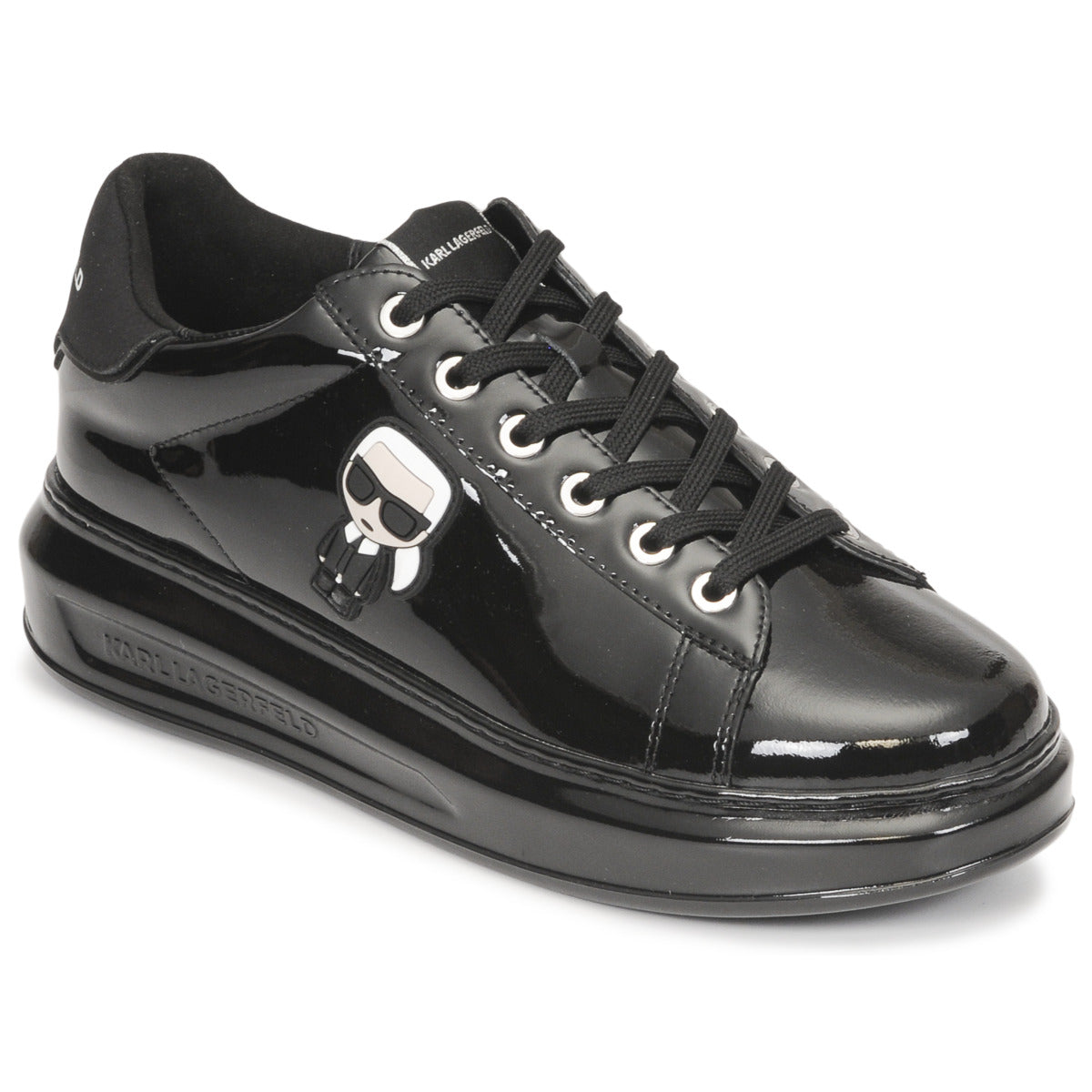 Sneakers basse Donna Karl Lagerfeld  KAPRI Ikon Shine Lo Unlined  Nero