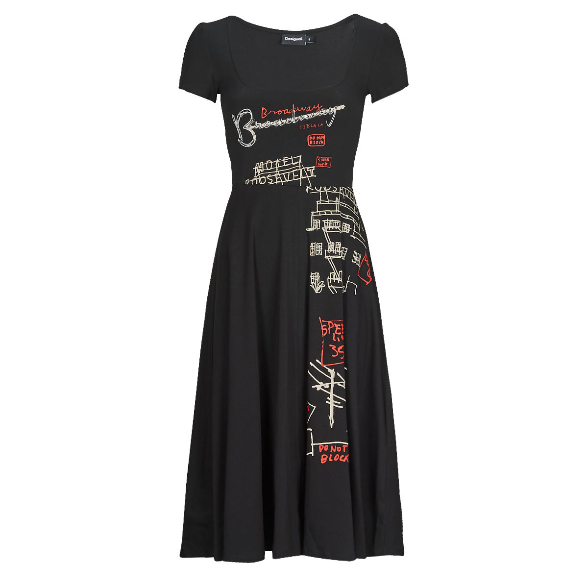 Abito lungo Donna Desigual BROADWAY ROAD Nero