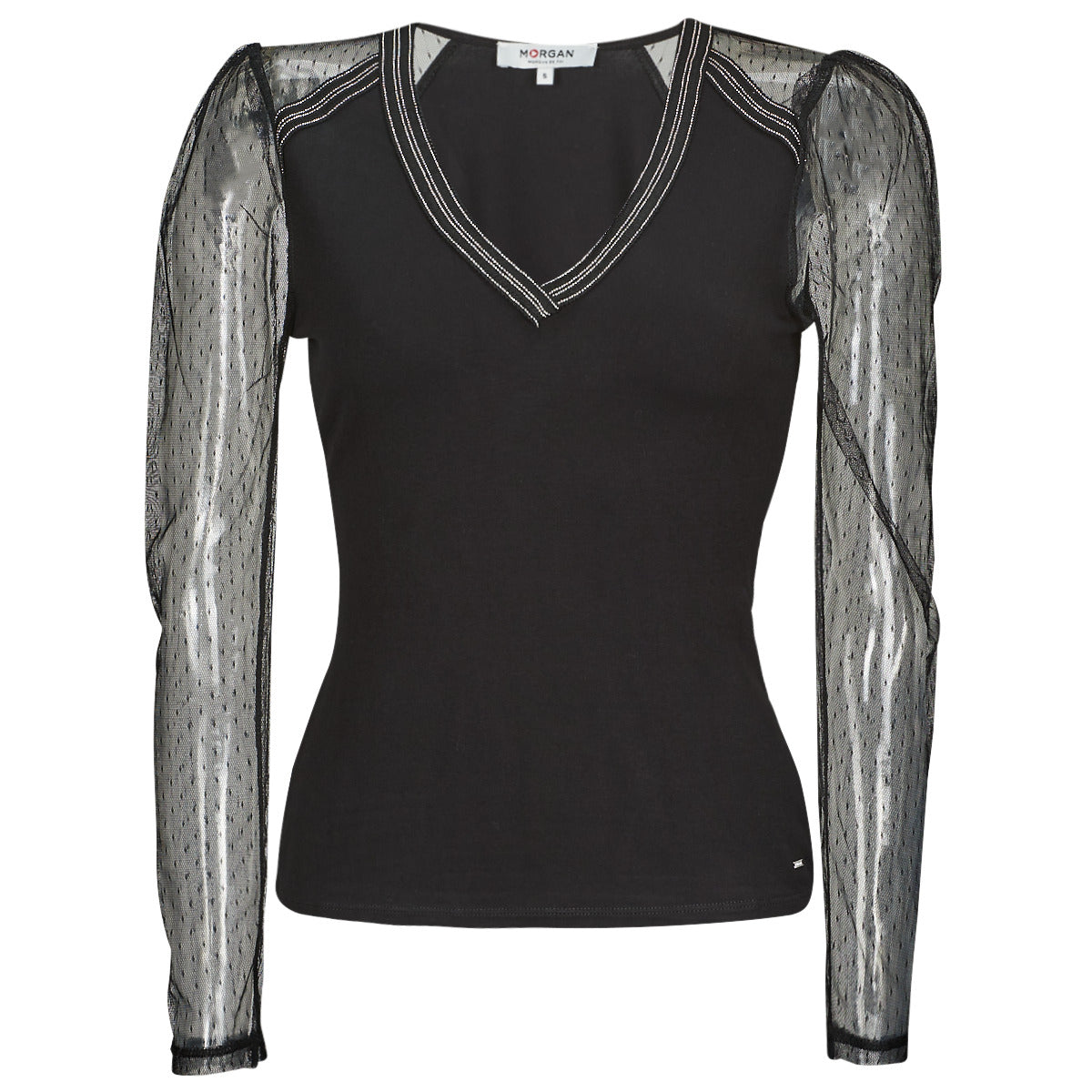 T-shirts a maniche lunghe Donna Morgan TABY Nero