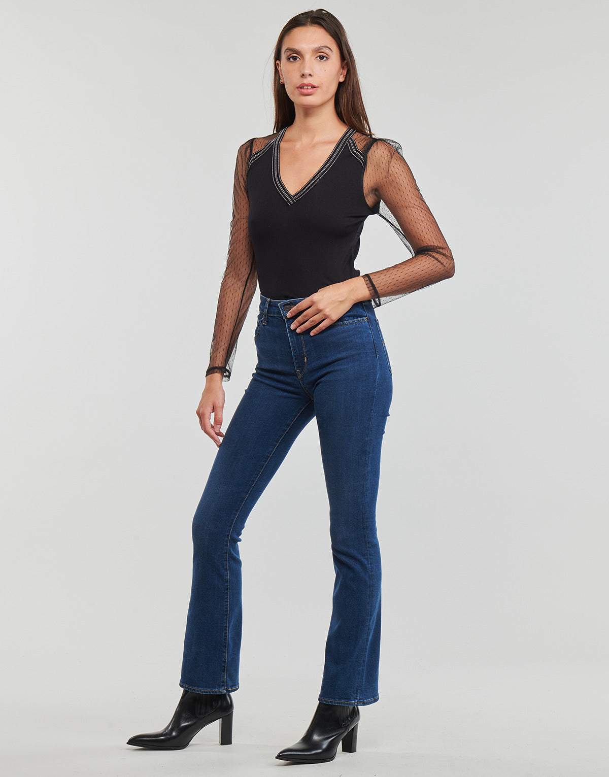 T-shirts a maniche lunghe Donna Morgan TABY Nero