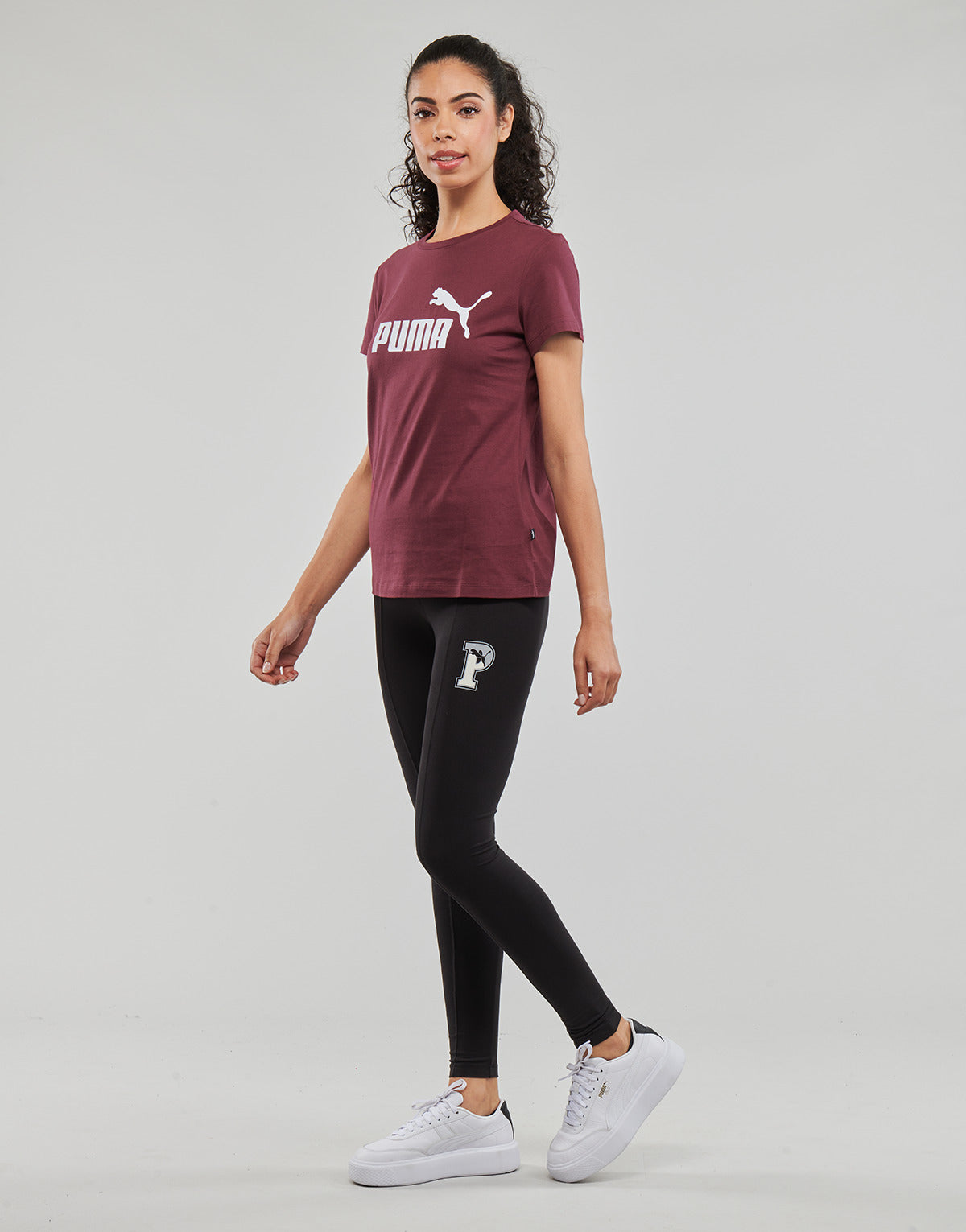 T-shirt Donna Puma ESS LOGO TEE (S) Viola