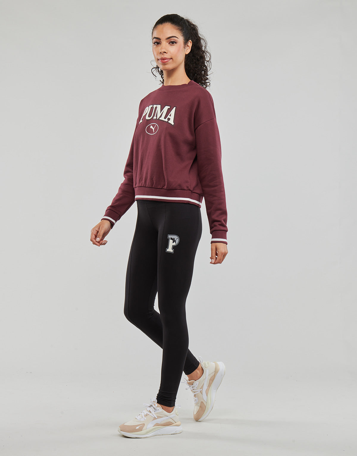 Collant Donna Puma PUMA SQUAD HIGH WAIST LEGGINGS Nero