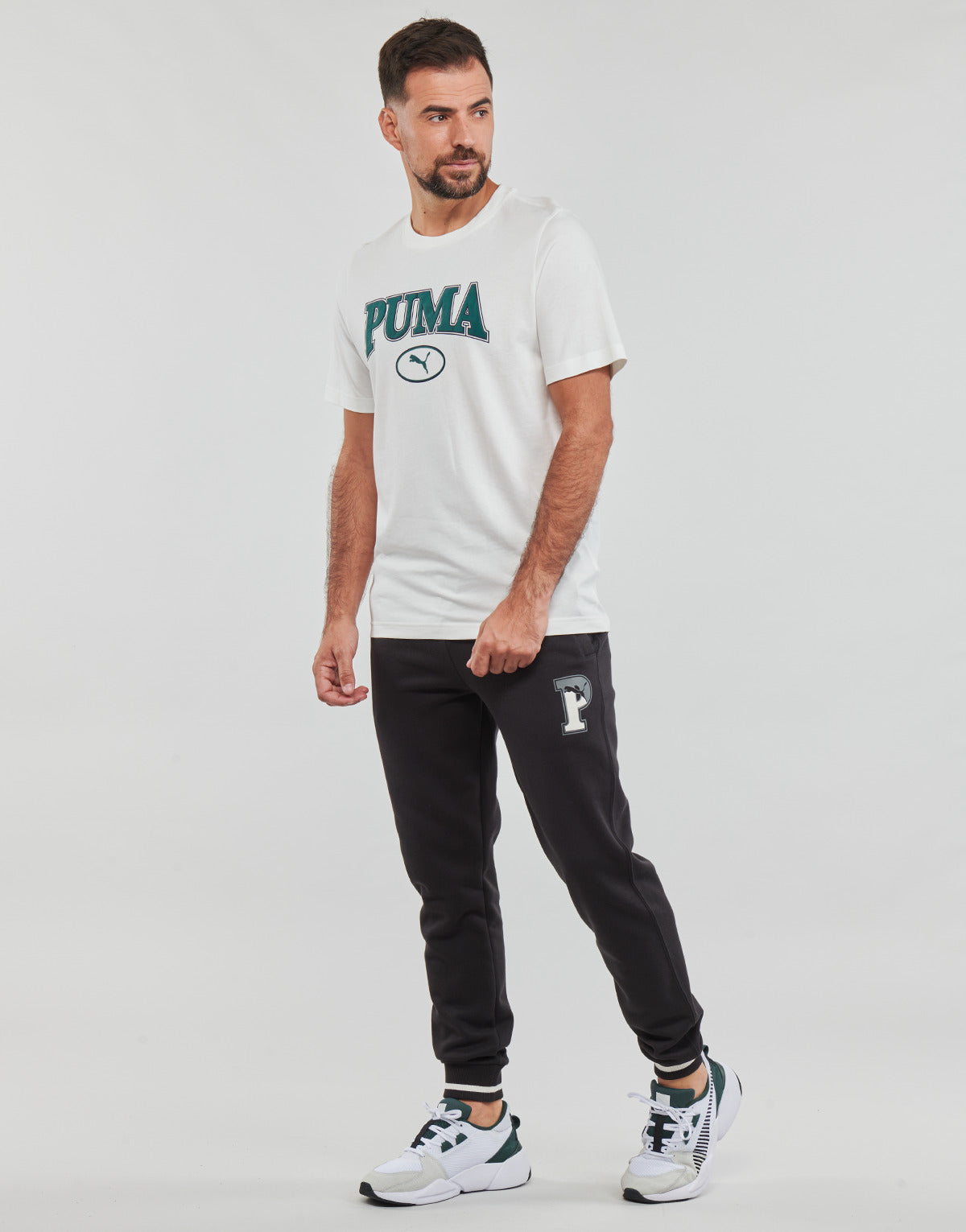 Pantaloni Sportivi Uomo Puma PUMA SQUAD SWEATPANTS FL CL Nero