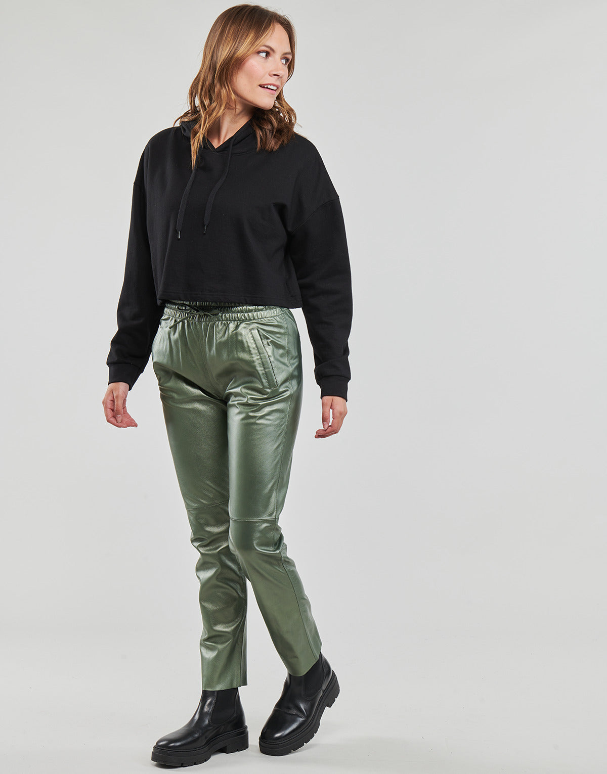 Pantalone Donna Oakwood GIFT METAL Verde