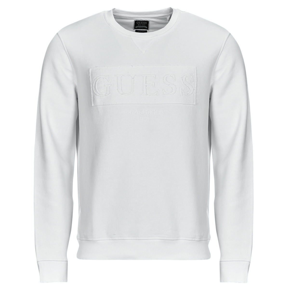 Felpa Uomo Guess BEAU CN SWEATSHIRT Bianco