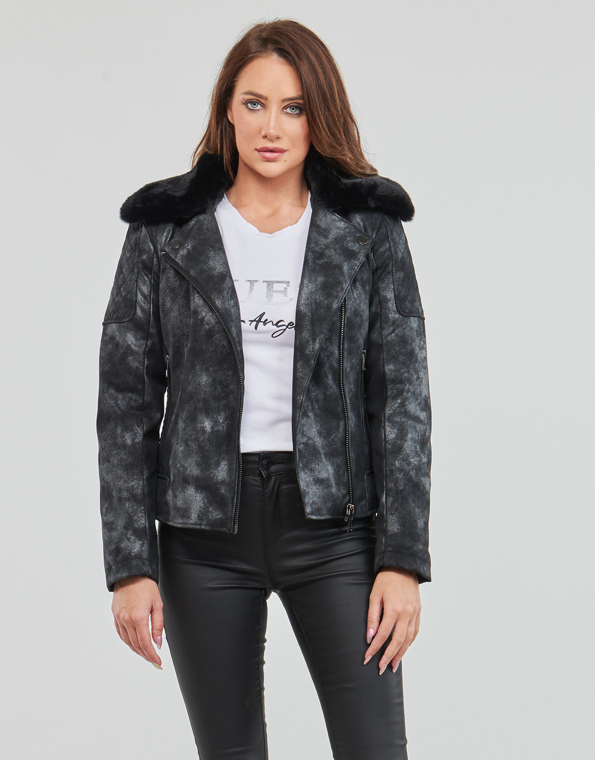 Giubbotto Donna Guess NEW OLIVIA JACKET Nero