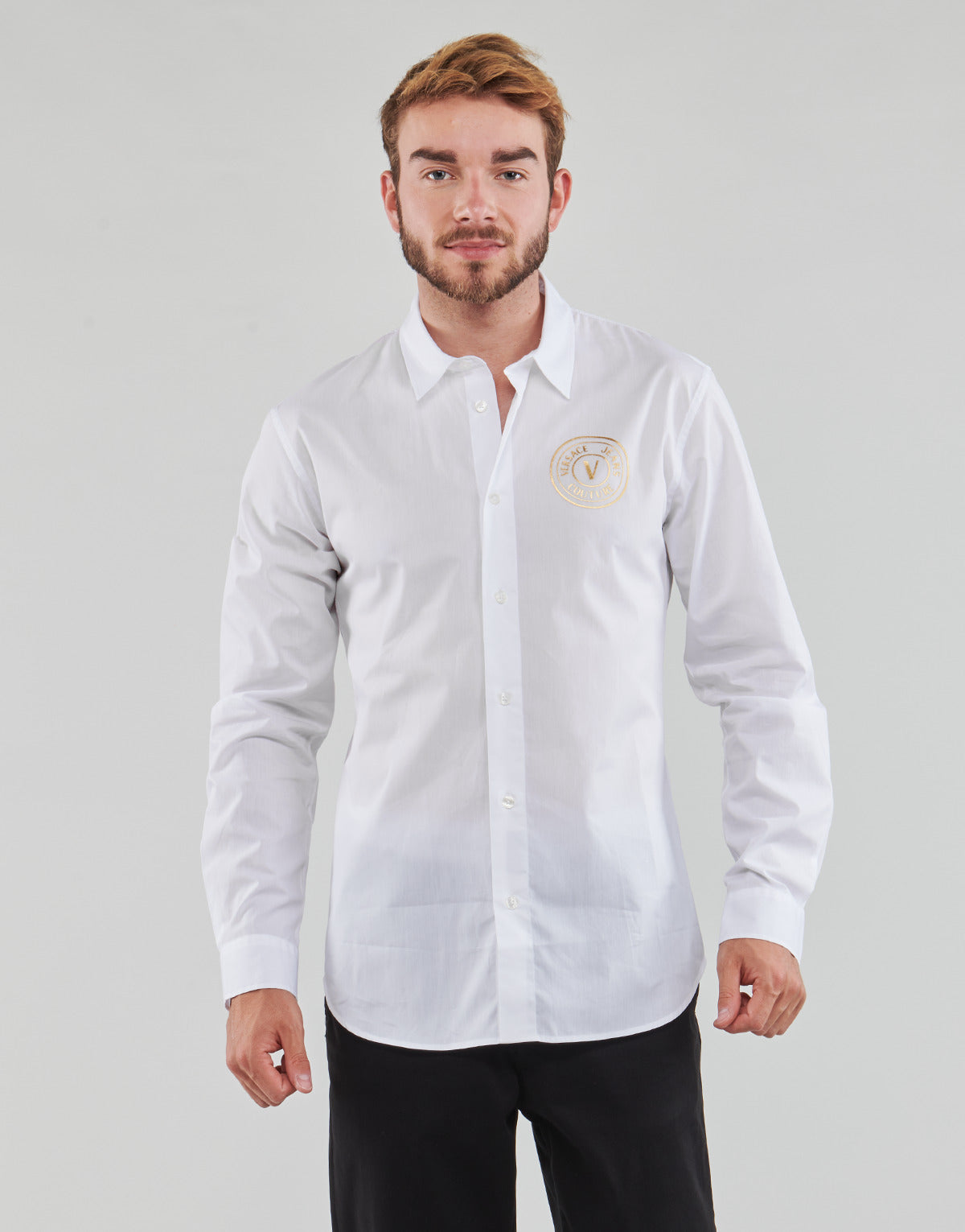 Camicia a maniche lunghe Uomo Versace Jeans Couture GALYS2 Bianco