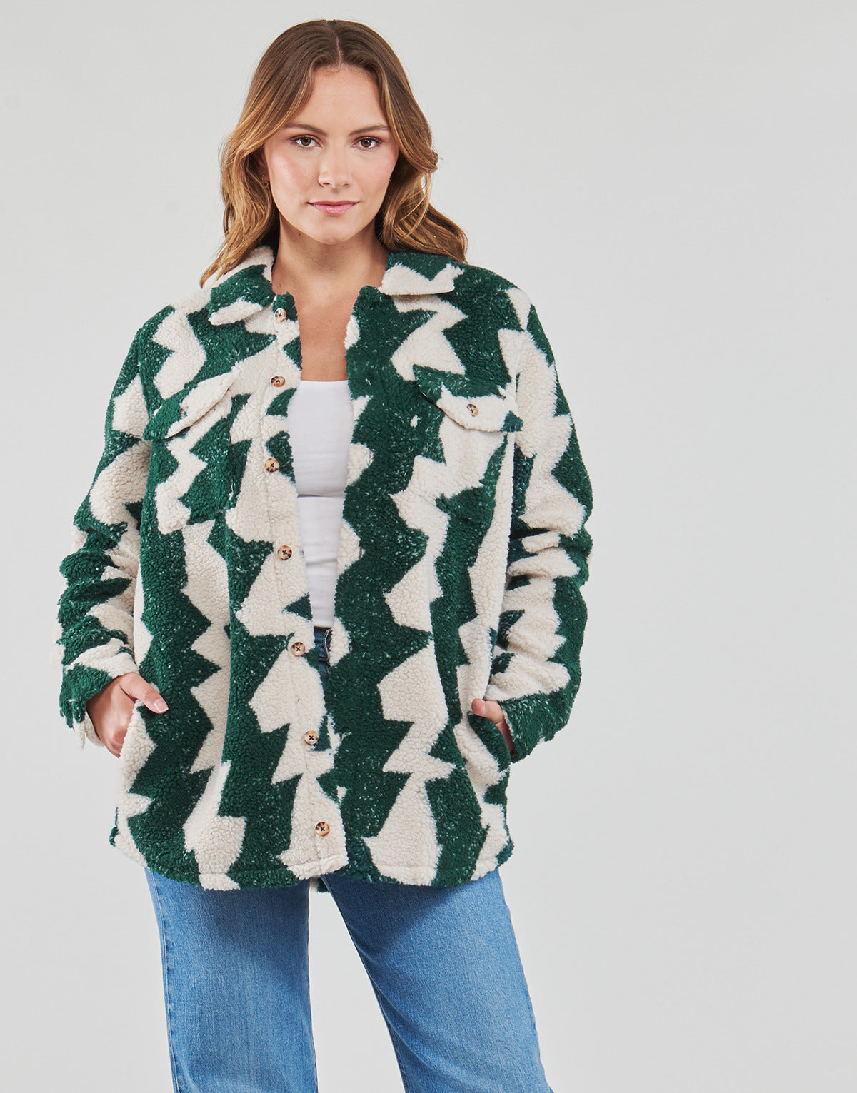 Giubbotto Donna Volcom SILENT SHERPA JACKET Multicolore