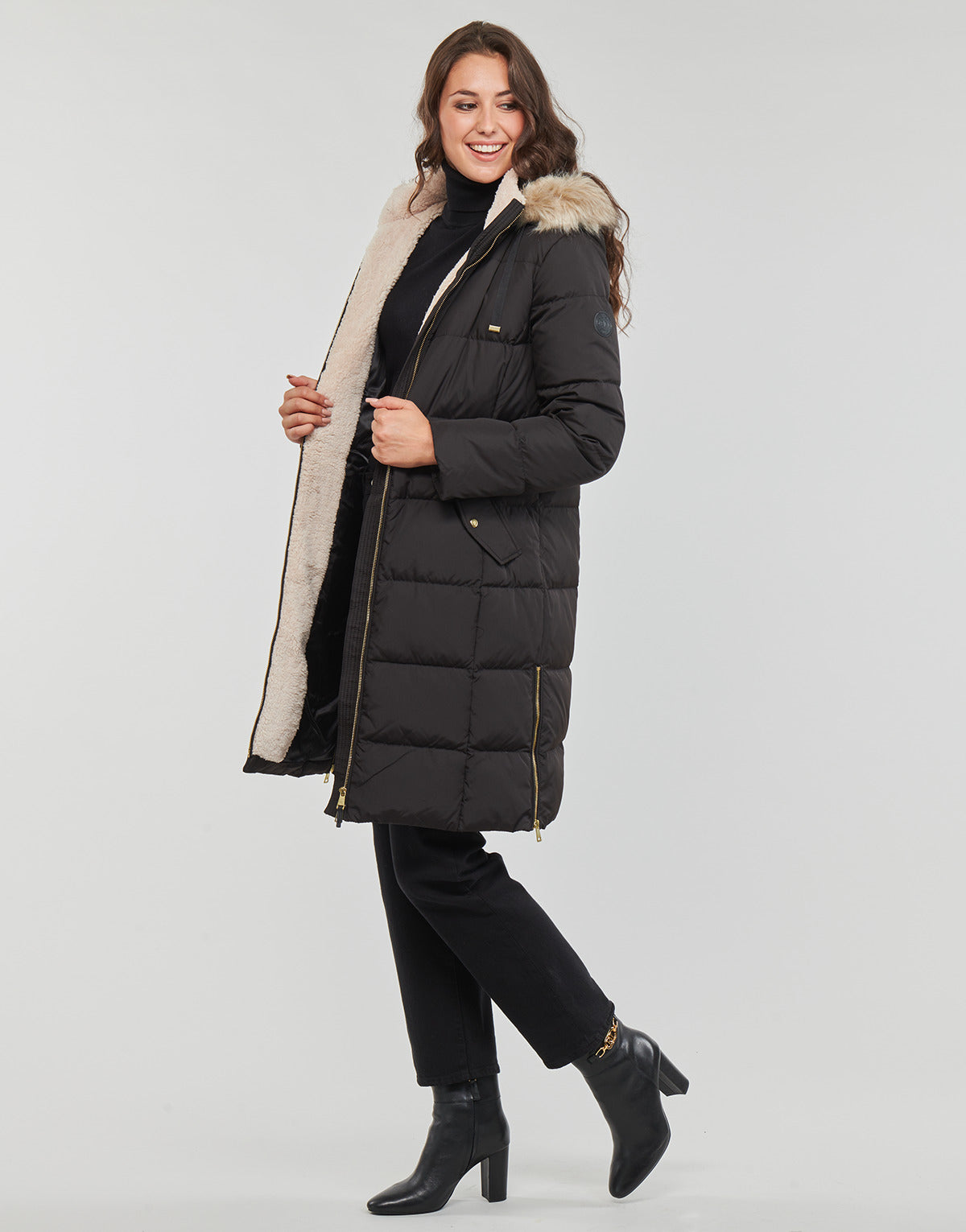 Piumino Donna Lauren Ralph Lauren HD PUFFR-INSULATED-COAT Nero
