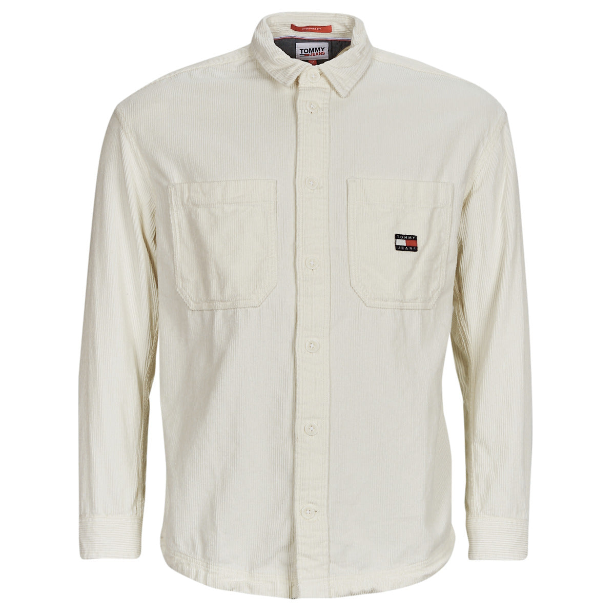 Camicia a maniche lunghe Uomo Tommy Jeans TJM CASUAL CORDUROY OVERSHIRT Bianco