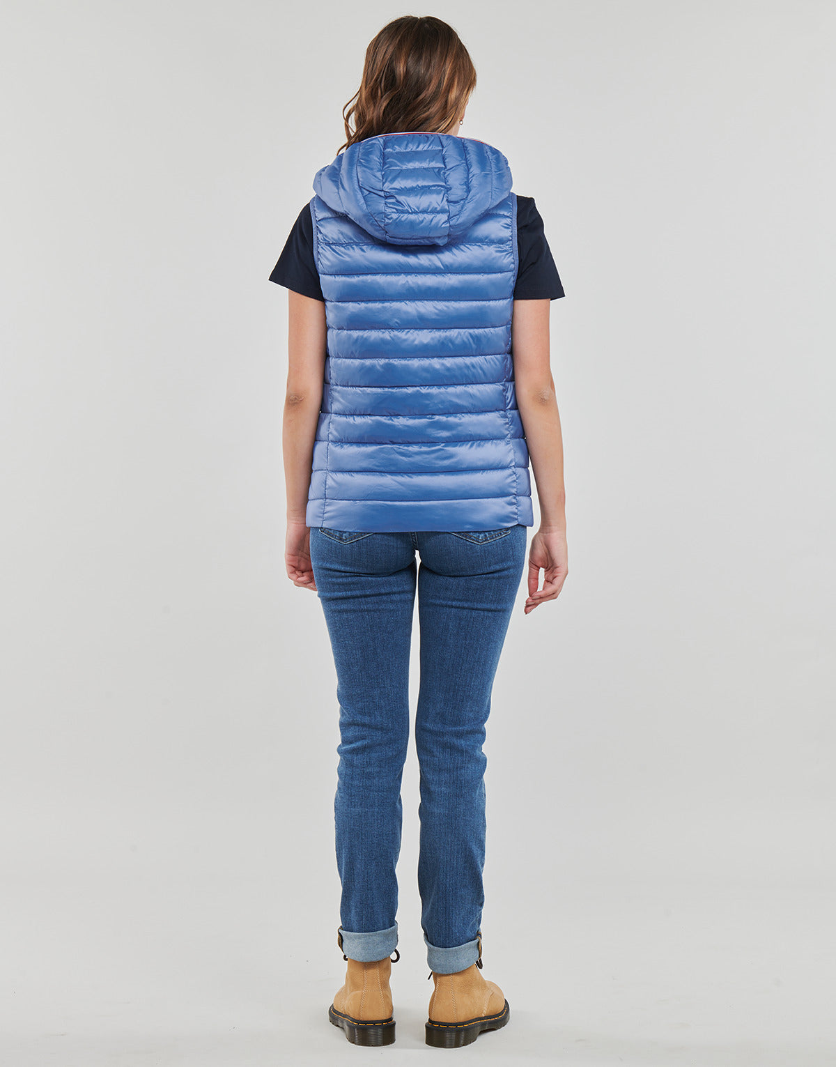Piumino Donna Tommy Hilfiger LW PADDED GLOBAL STRIPE VEST Blu