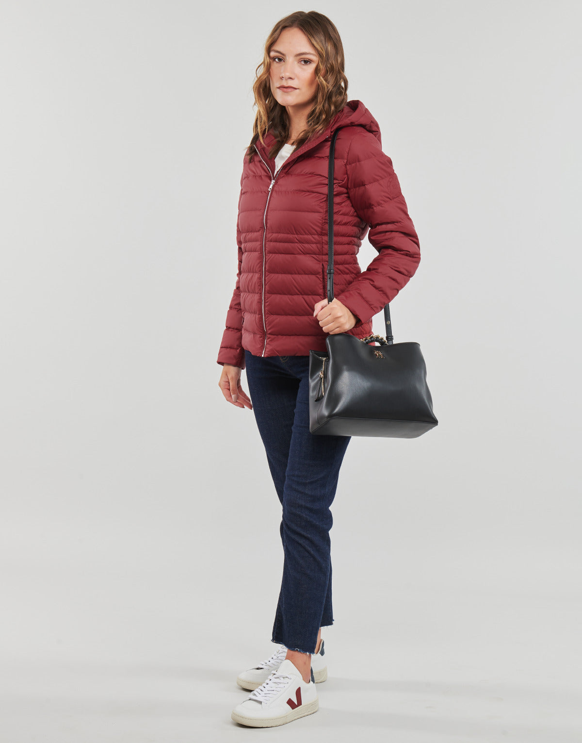 Piumino Donna Tommy Hilfiger FEMININE LW DOWN JACKET Rosso