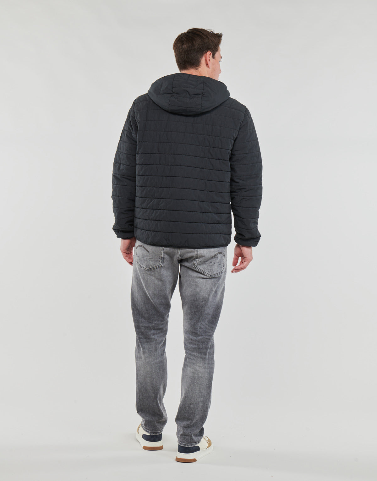 Giacca Sportiva Uomo Tommy Hilfiger GMD PADDED HOODED JACKET Nero