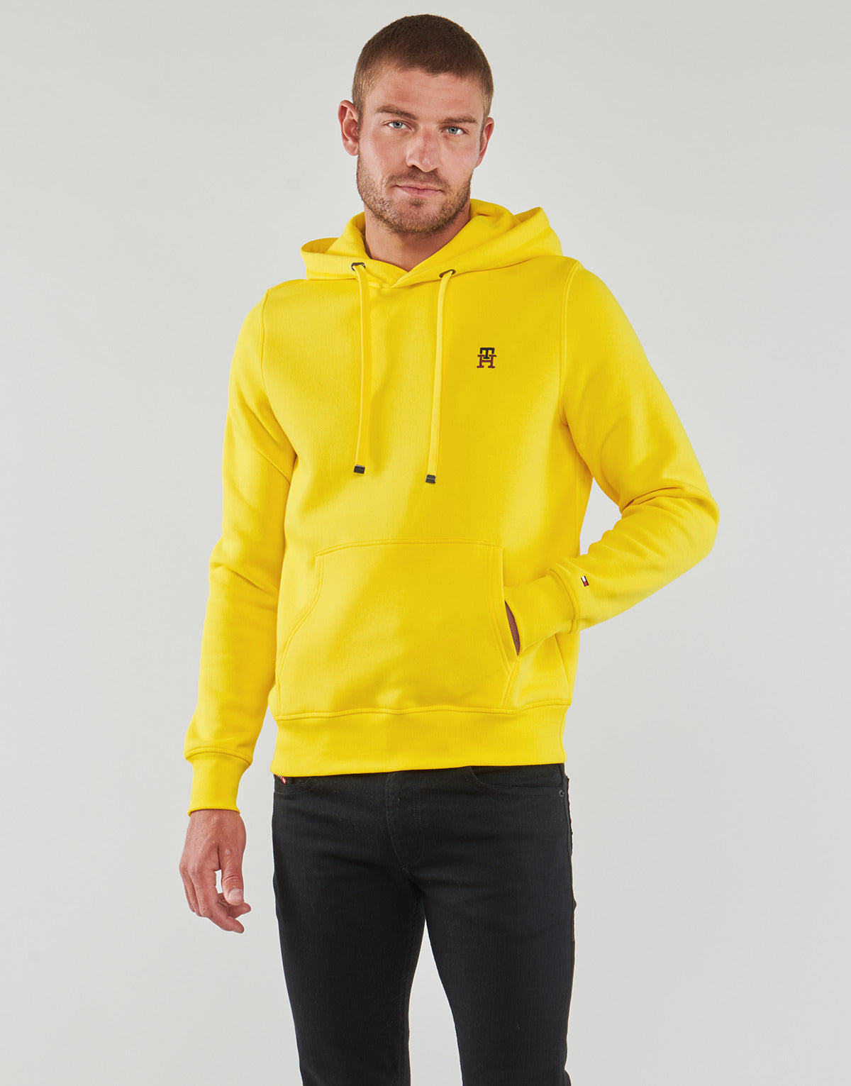 Felpa Uomo Tommy Hilfiger SMALL IMD HOODY Giallo
