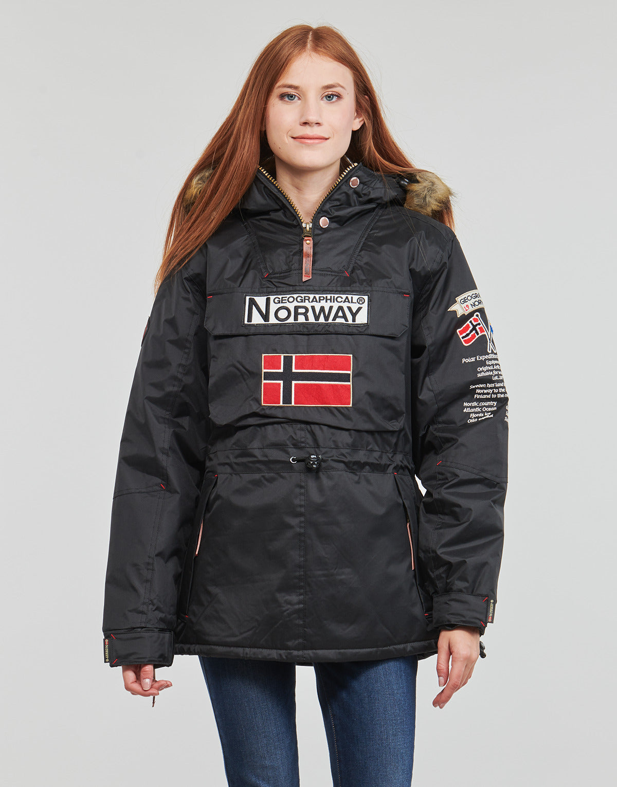 Parka Donna Geographical Norway BOOMERA Nero