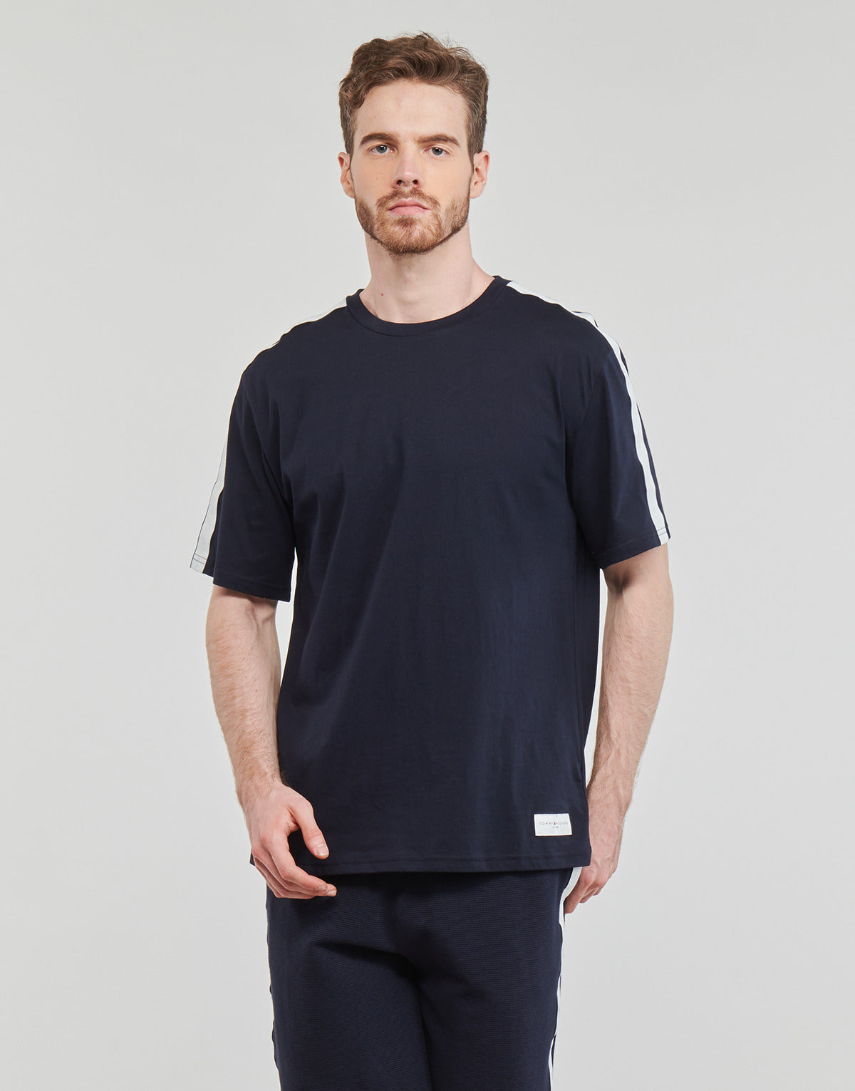 T-shirt Uomo Tommy Hilfiger SS TEE LOGO Marine