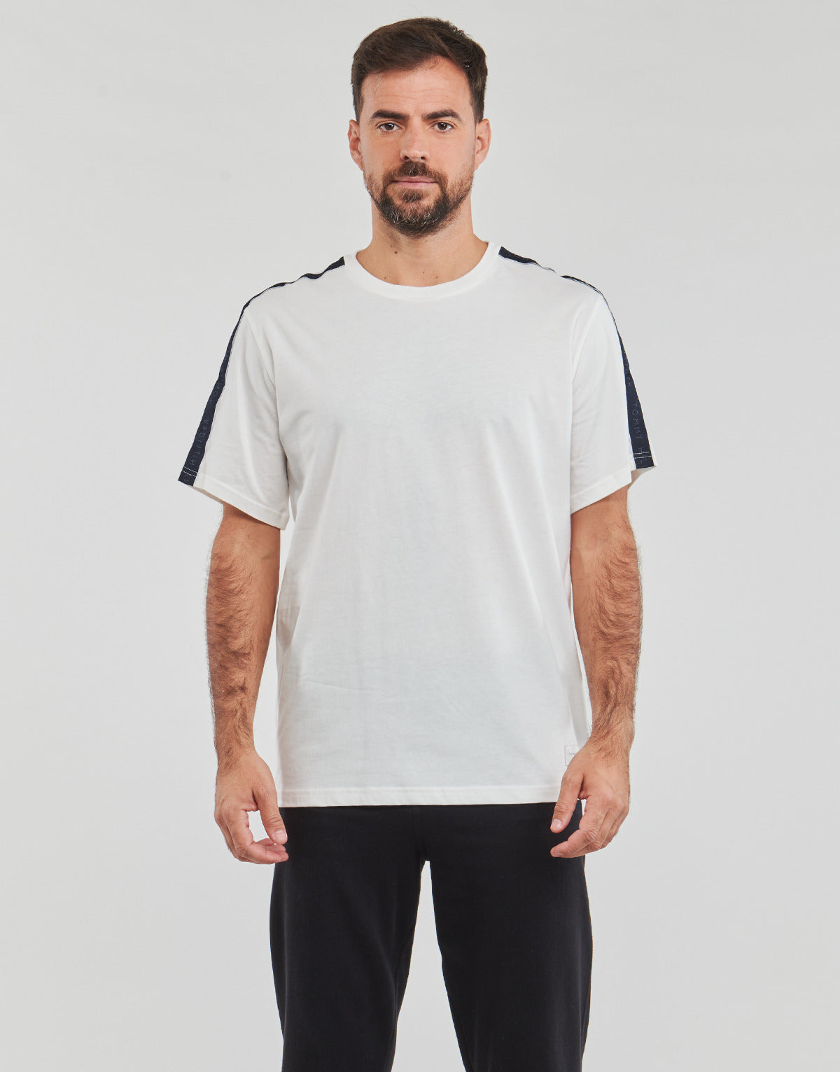 T-shirt Uomo Tommy Hilfiger SS TEE LOGO Bianco