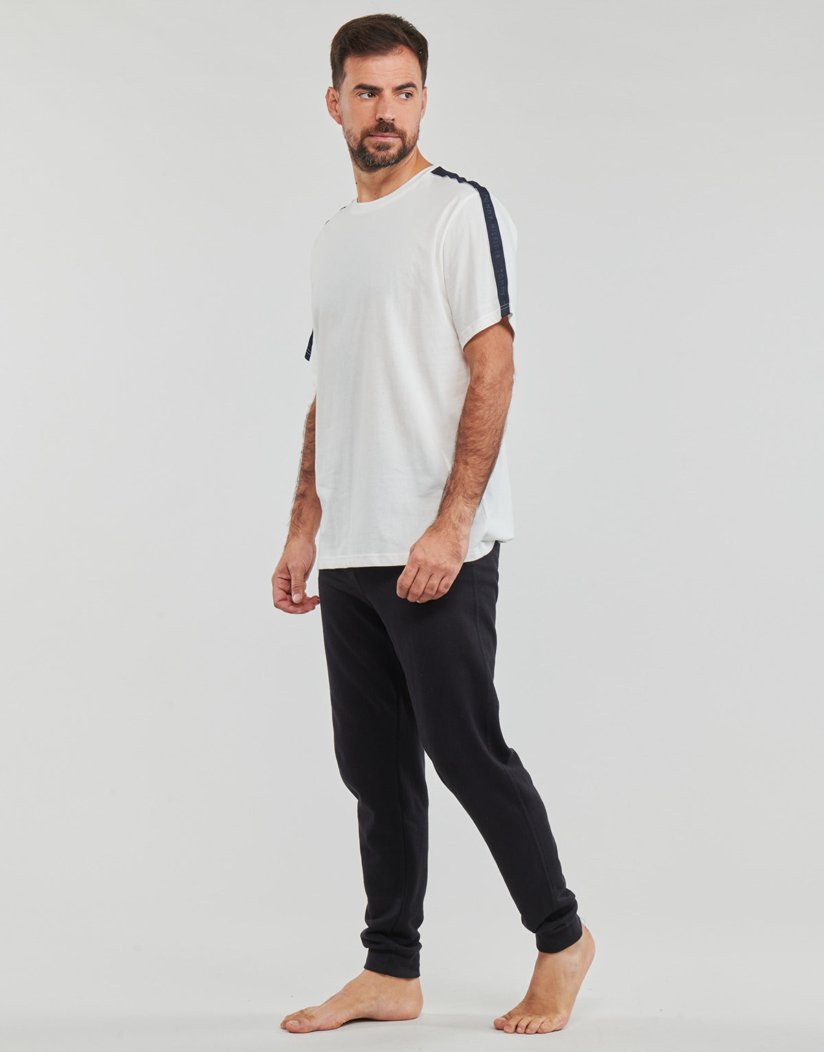 T-shirt Uomo Tommy Hilfiger SS TEE LOGO Bianco