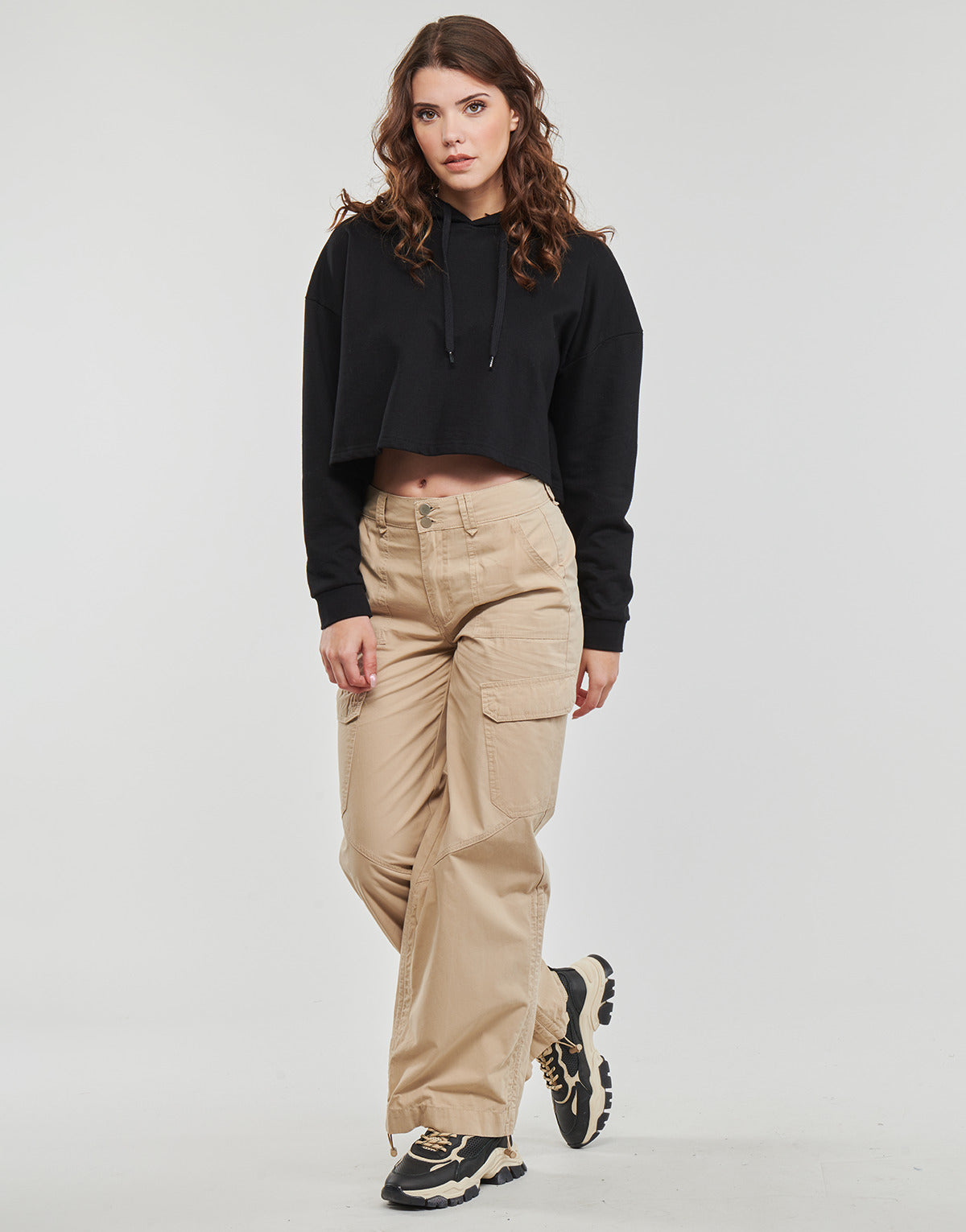 Pantalone Cargo Donna Moony Mood  VALENIE  Bianco