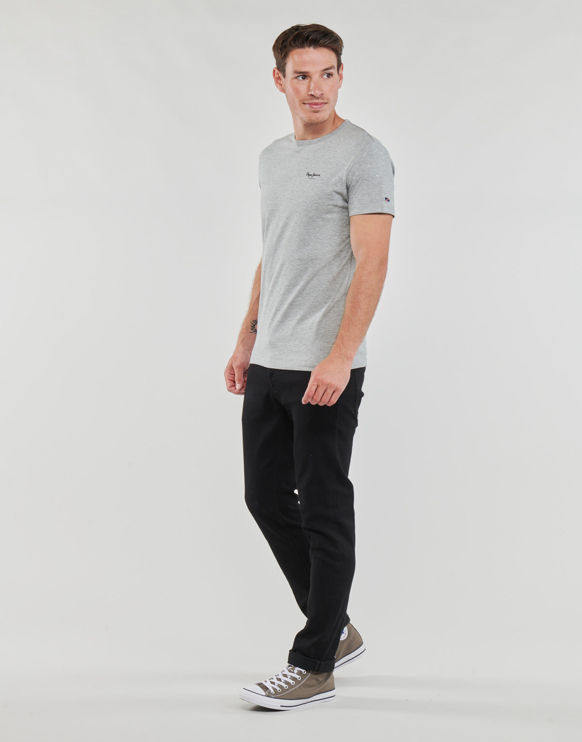 T-shirt Uomo Pepe jeans  ORIGINAL BASIC 3 N  Grigio