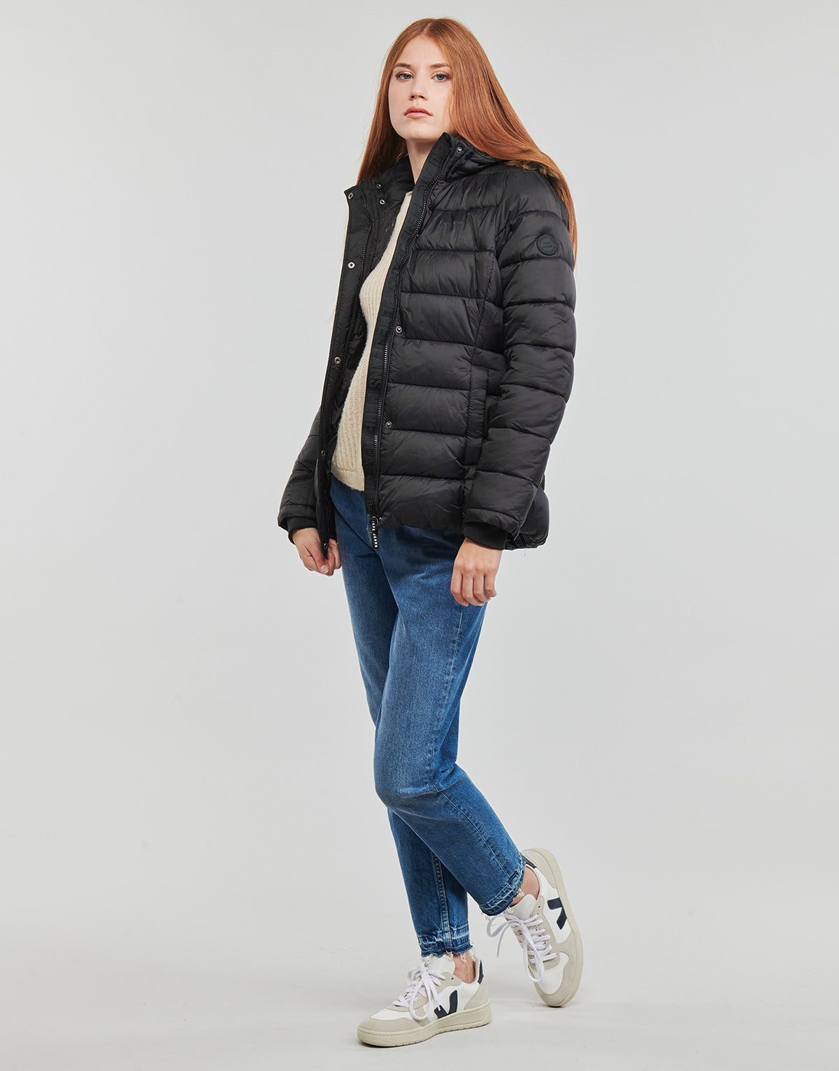 Piumino Donna Pepe jeans MAY SHORT Nero