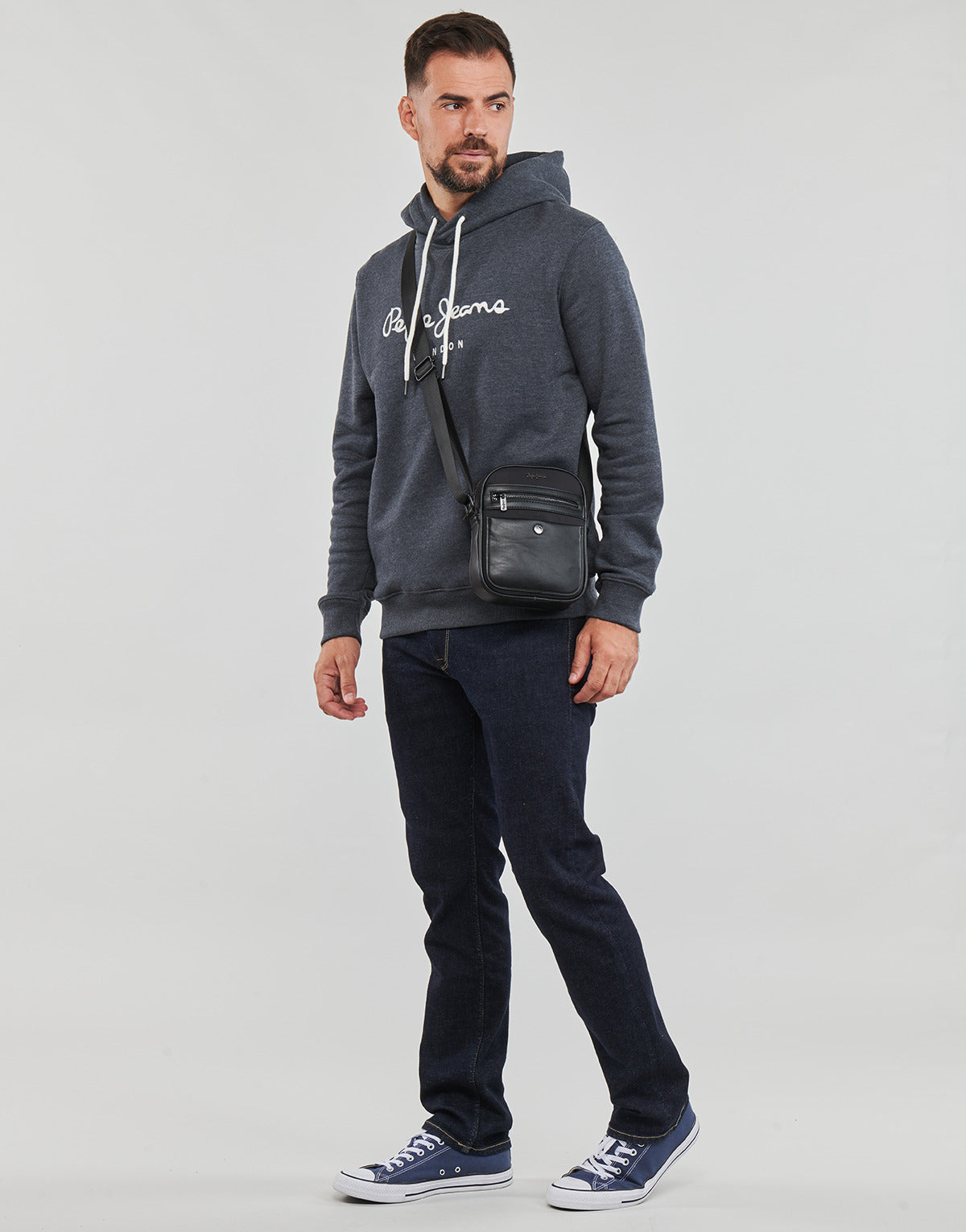 Felpa Uomo Pepe jeans NOUVEL HOODIE Marine