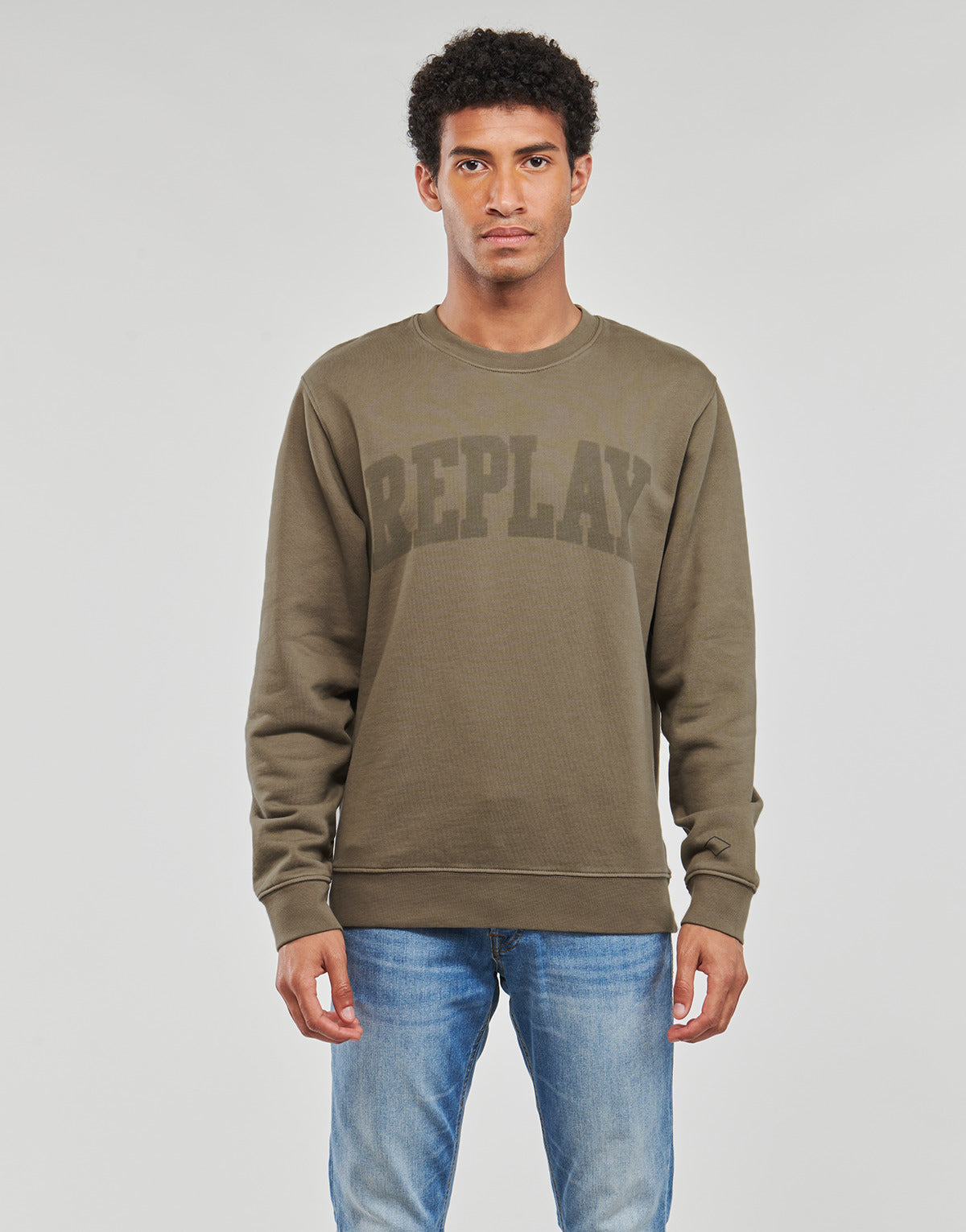 Felpa Uomo Replay M6714 Kaki