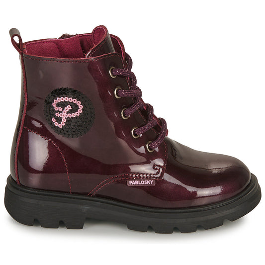 Stivaletti bambini ragazza Pablosky 425499-J Bordeaux