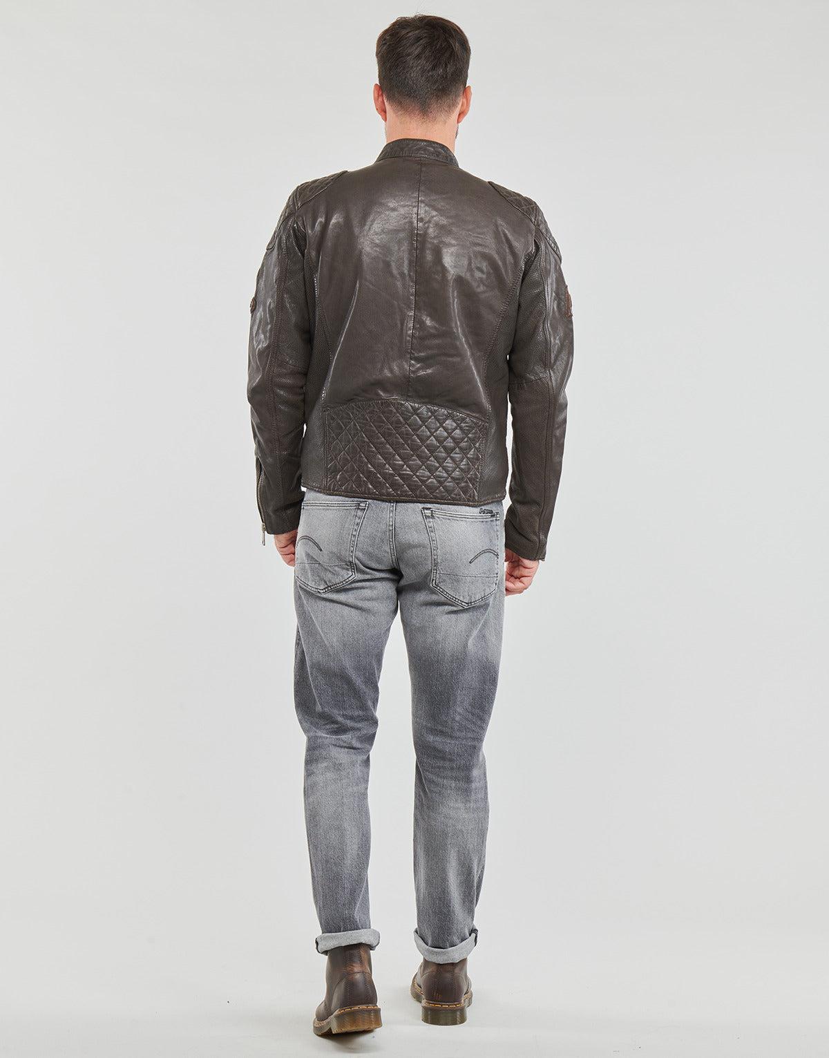 Giacca in pelle Uomo Redskins NITRO BARCELONA Marrone