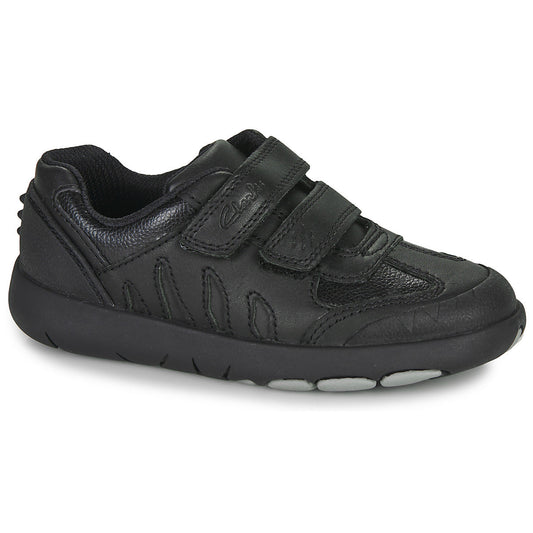 Scarpe bambini ragazzo Clarks REX STRIDE K Nero