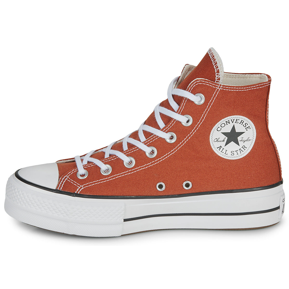 Sneakers alte Donna Converse CHUCK TAYLOR ALL STAR LIFT PLATFORM SEASONAL COLOR Rosso