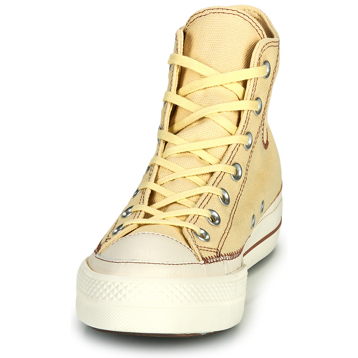 Sneakers alte Donna Converse CHUCK TAYLOR ALL STAR LIFT PLATFORM CONTRAST STITCHING Beige