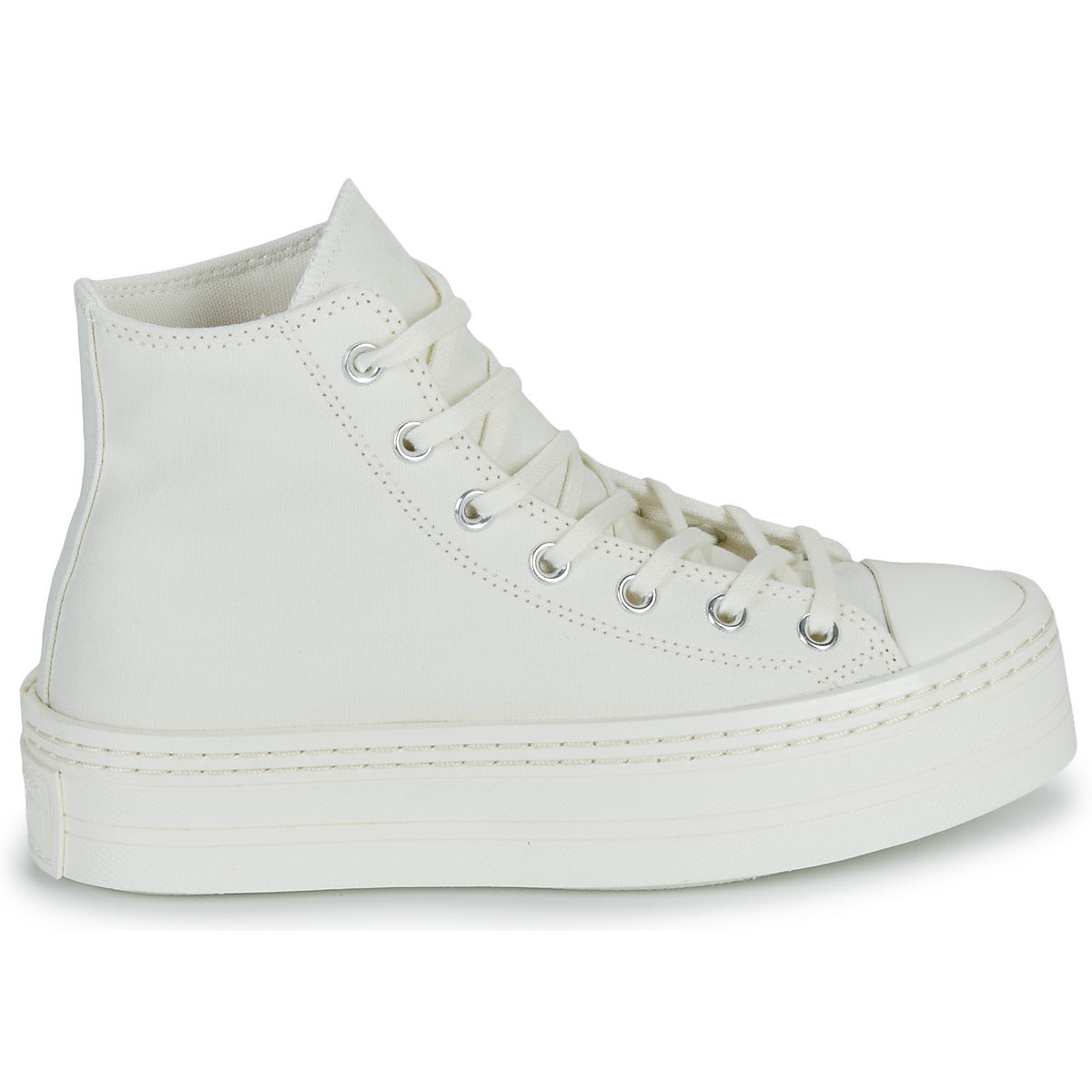 Sneakers alte Donna Converse CHUCK TAYLOR ALL STAR MODERN LIFT PLATFORM CANVAS Bianco