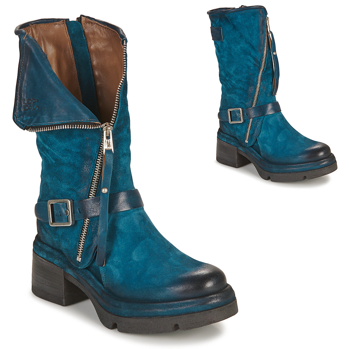 Stivaletti Donna Airstep / A.S.98  EASY ZIP  Blu