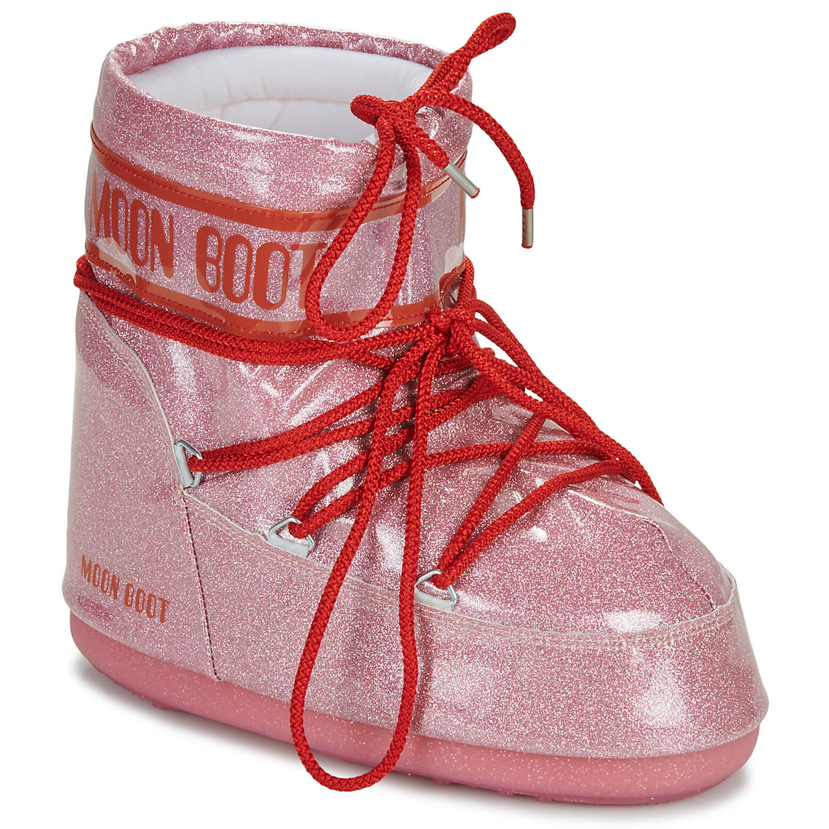 Scarpe da neve Donna Moon Boot MB ICON LOW GLITTER Rosa