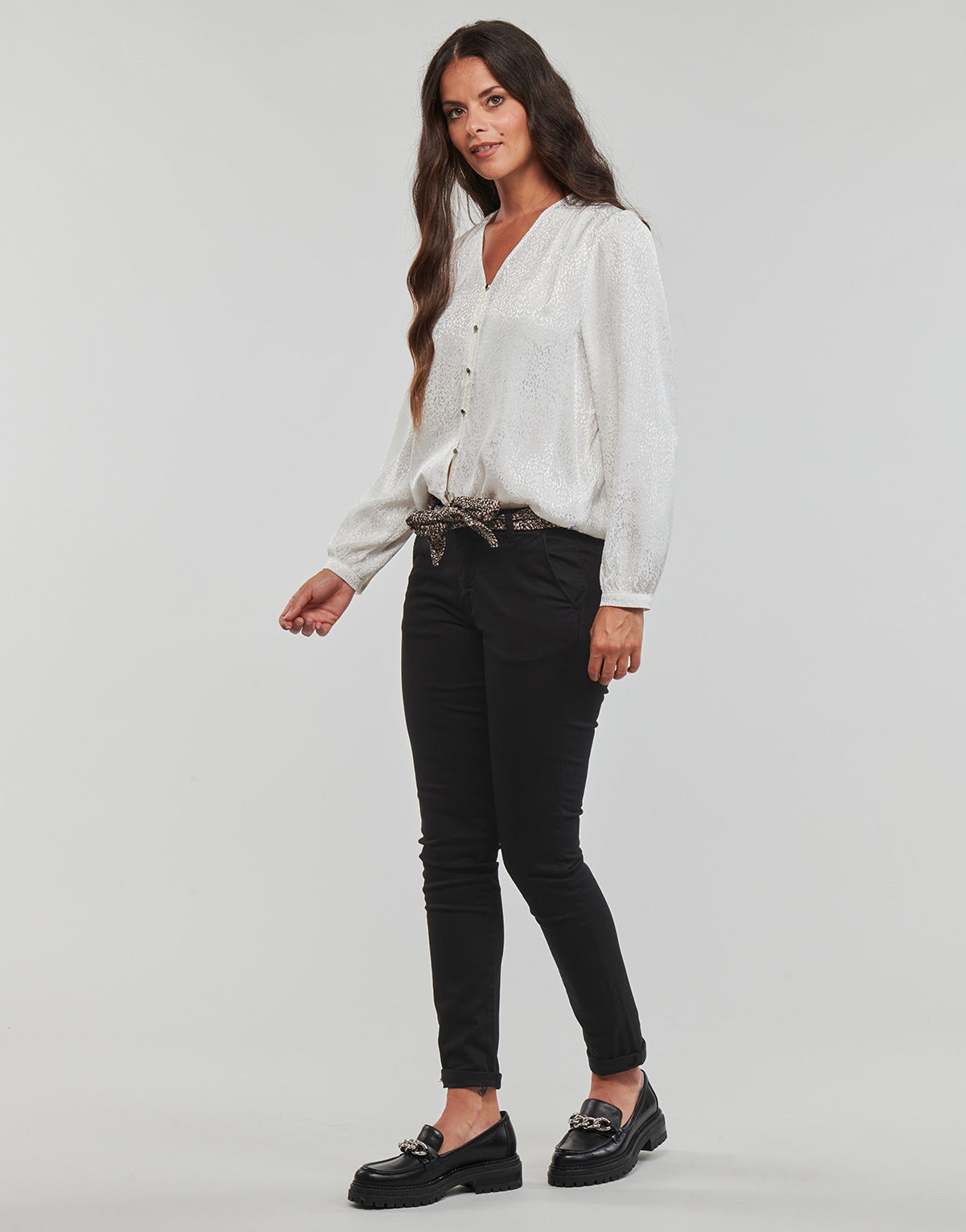 Pantalone Chino Donna Le Temps des Cerises  DYLI  Nero