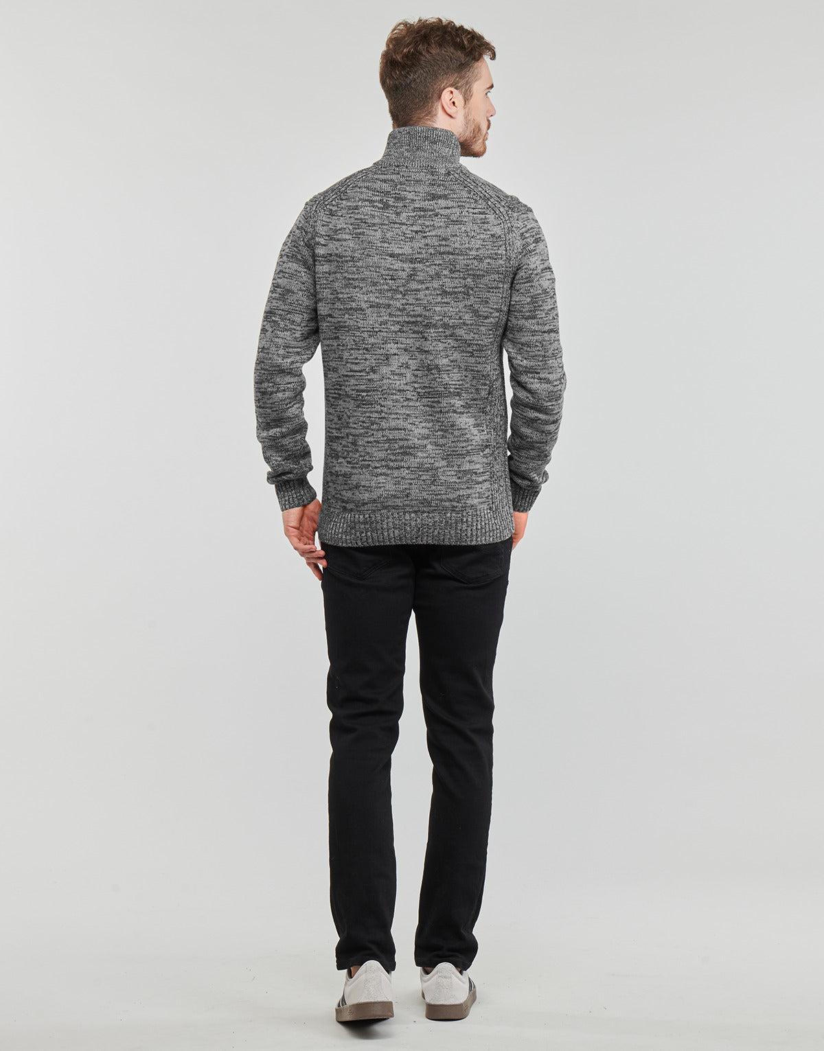 Maglione Uomo Petrol Industries MEN KNITWEAR COLLAR Grigio