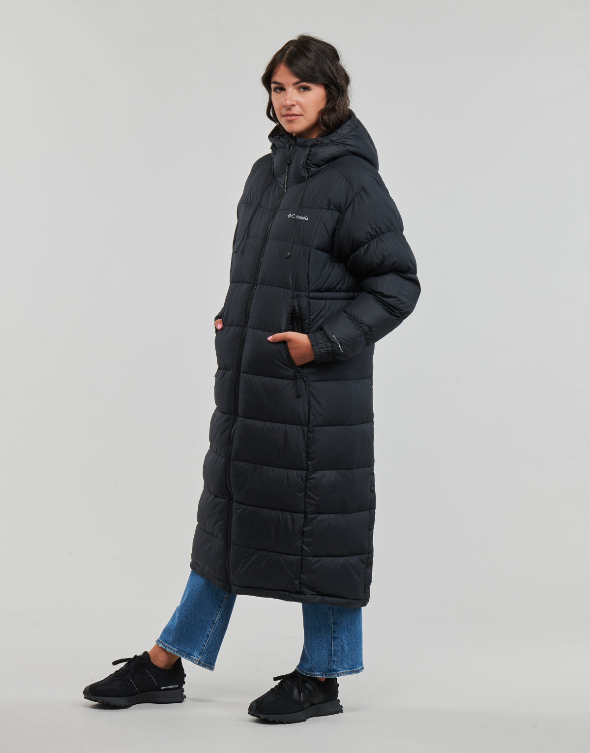 Piumino Donna Columbia PIKE LAKE LONG JACKET Nero